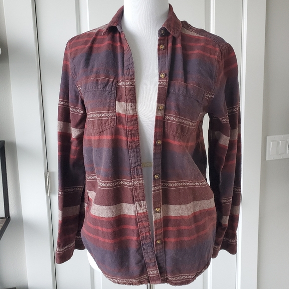 Urban Outfitters | Striped Flannel - Picture 3 of 5
